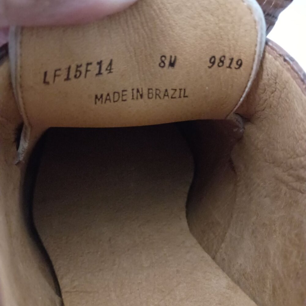Peter Millar Brown and White Leather Driving Shoes - Picture 5 of 11